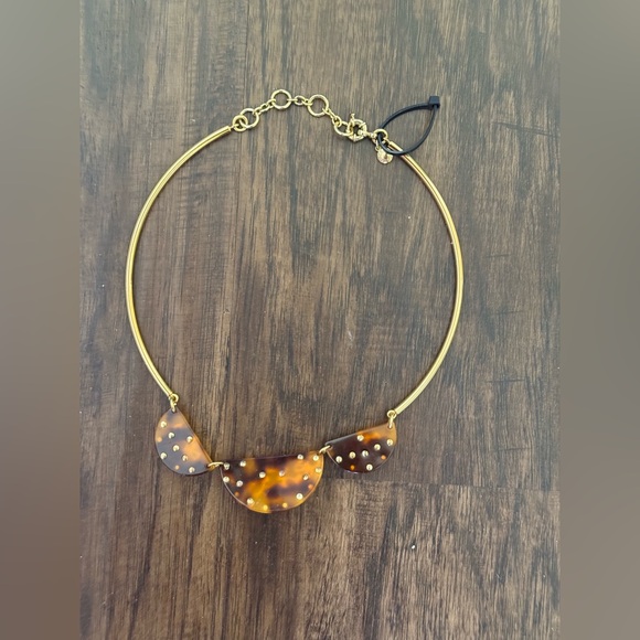 J.crew choker necklace in tortoise and crystal detail - Picture 9 of 9